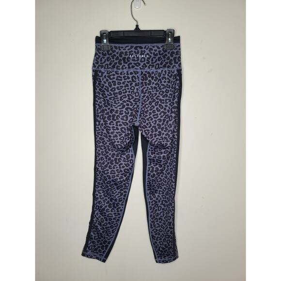 NWT All Fenix Avery grey black cheetah print athletic 7/8 leggings - SMALL - Picture 2 of 6